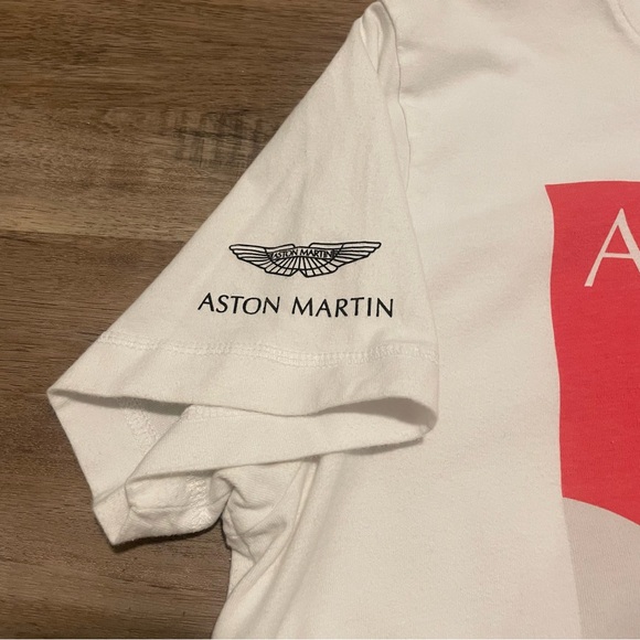 Aston Martin shirt Abu Dhabi F1 T shirt men’s Large white - Picture 4 of 11